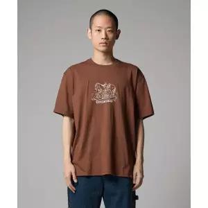 DICKIES 컴패니언 센터 로고 티셔츠 Cappuccino 293372