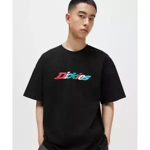 DICKIES 컬러 로고 티셔츠 Black 293317