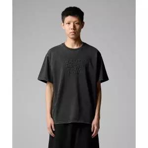 DICKIES 헤비웨이트 워시드 티셔츠 Black 293291