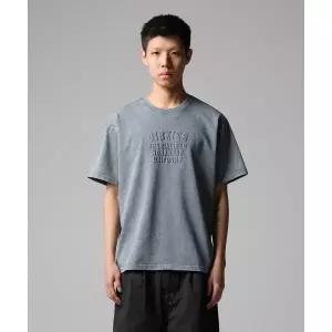 DICKIES 헤비웨이트 워시드 티셔츠 Stormy Weather 293285