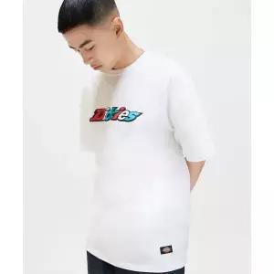 DICKIES 컬러 로고 티셔츠 White 293283