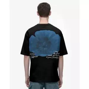 질스튜어트 JILLSTUART 뉴욕 남성 [BEST] 블랙 플라워 백 프린트 반팔티셔츠