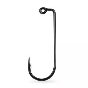 Mustad 지그 후크 90 2X 스트롱 단조 아이드 - 10 블랙 니켈