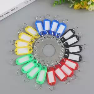 열쇠고리 네임택 간단한 라벨링 키링 2컬러 10P TvJ8+5eXk