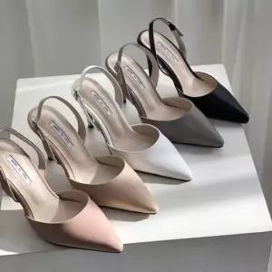 여성구두 스틸레토 슬링백힐 인기구두 9cm굽 하이힐 여성플랫슈즈