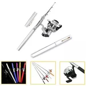 미니 펜낚시대(색상랜덤) 스피닝릴 휴대용낚시대 소형낚시대 낚시릴