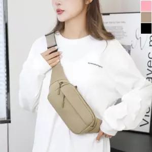 커플 베이직 힙색 1P 다용도 가벼운 여행 보조 가방 MIE8+7xbu