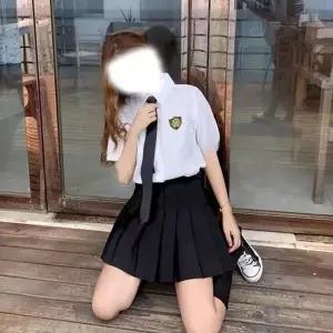 TBZ 교복몰 베이직 스쿨룩 셔츠 넥타이 치마 세트 세라복