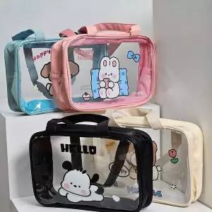 TBZ 애니멀 캐릭터 PVC 가방 수영백 투명 토트 비치백