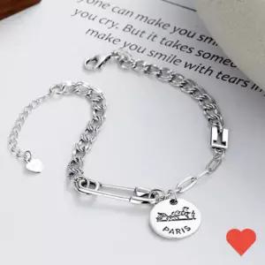 주얼 팔찌 데일리실버 체인 더블 순은