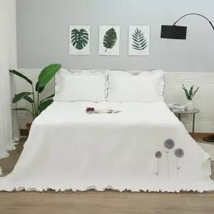 [르헤브] 데이지 뱀부 3중직 프릴 홑이불 (190x220)