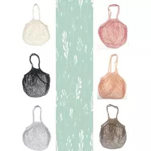 모던 면 그물 가방 네트백 장바구니 그물망