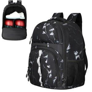 [미국배송] 볼볼링 백팩 2종 신발 수납공간 및 포텍티브 폼 패딩이 있는 볼링 볼백 미국 사이즈 16까지 신발에 맞습니다