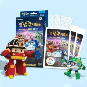 폴리 열 냉각시트 6매입 1개 유아 열패치