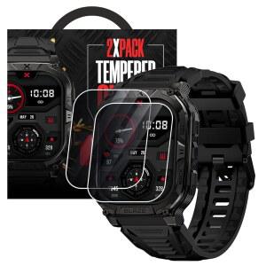 카비녹스 유리 스크린 프로텍터 호환 스마트워치 - 고투명, 긁힘 방지, 고감도, 기포 없음 2팩 Blaze