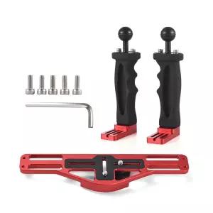 듀얼 핸들 카메라 다이빙 리그 GoPro Canon Sony Nikon DSLR 용 휴대용 방수 수중 트레이 안정기 하우징 브