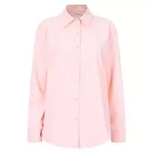 샵앤 여성 카라넥 링클프리 정장 기본 긴팔 블라우스 INT-WBL-20547-라이트핑크