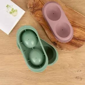 TBZ 미니멀 2구 빅아이스볼 몰드 그린 1개