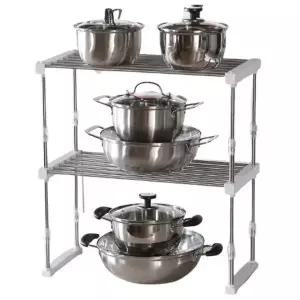 [하프클럽/셀러허브]싱크대 상부장 선반정리대 하부장 정리선반 2단