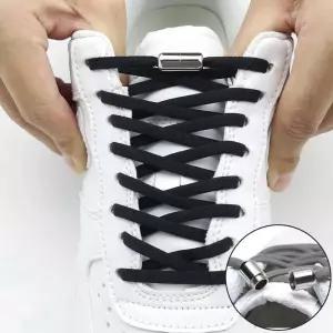 매듭없는 신발끈 운동화 끈 클립 캡슐 정리 매듭 세트 fJH7+7AUq