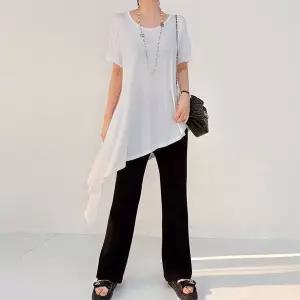 [하프클럽/셀러허브_여성트랜드패션]빅사이즈 603 사선테일컷추리닝세트 DBA