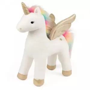 무지개 유니콘 42cm 애착인형 봉제인형 동물인형 생일 베이비 인형