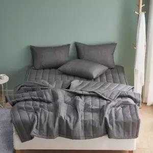 [르헤브] 윈디 시어서커 누빔이불 베개세트 (Q/퀸)