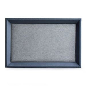 Oirlv 프리미엄 가죽 플랫 주얼리 트레이 주얼리 디스플레이 정리함, 나이트스탠드용 발레 트레이 또는 서랍 정리함(소형)