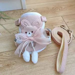 강아지 가슴줄 목줄 조끼 애견용품 앞섬방지 외출용품 산책줄