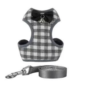 조끼형 강아지 가벼운 하네스 강아지 하네스옷 소형견 리본 몸줄
