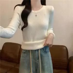 [옷은날개] 브이넥 티 터틀넥 오피스룩 대학생 라운드니트 신상