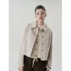 코인코즈 아웃포켓 핸드메이드 하프 코트_DW4WH415