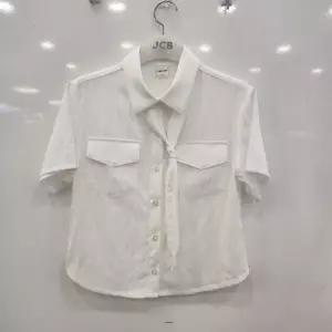 HC07 화이트   타이 블라우스 화이트   타이 블라우스 APK1U363GSW