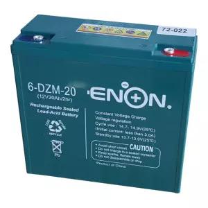 ENON 12v 20ah 6-DZF-20 딥사이클 삼륜차 전동스쿠터 전동카 배터리 48V, 60V, 72V SET