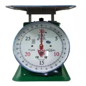 노점상30kg 태광 지시저울/재래시장 노점상 접시저울 30kg(100g)