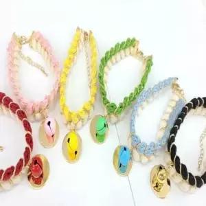 [반려] 팬던트 이름표 반려견 목걸이 강아지 1P 방울 두줄