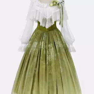 요정 유럽풍 공주님 연극 무대의상 플로럴 촬영 스 그린