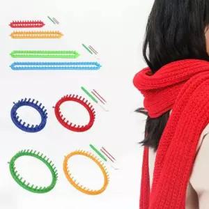 [무료배송] 초보자 DIY 뜨개질용 도구 2종세트 목도리형25CM+35CM