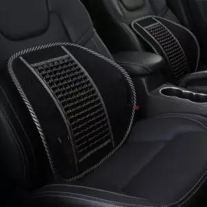 [CAR] 자동차 등받이 구슬 시트 블랙