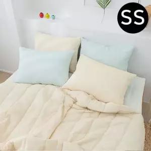 리플 순면 여름 이불 패드 패드 크림 레몬