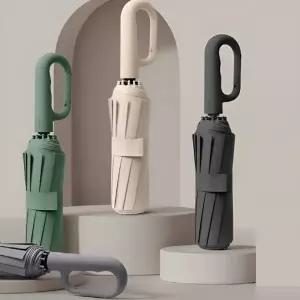 2500 고리형 카라비너 3단자동우산 양우산 전용보관 파우치 10K 이중 프레임 우산살 우양산