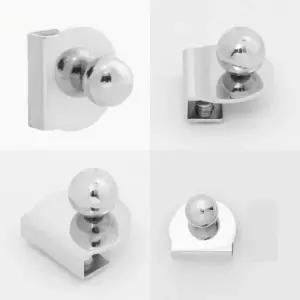 ( )무타공 클립형 유리손잡이 B타입 장식장손잡이 진열장손잡이 욕실