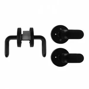 ( )곡선디자인 모던 블랙 욕실용 문손잡이 방문 도어록 천피넛 라운드형태