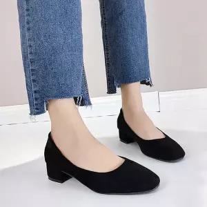 [하프클럽/]첫출근 코디룩 검정색 구두 오피스 슈즈 면접 코디