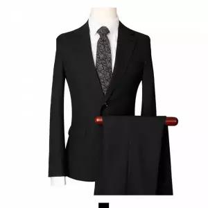 [RIZPICK]TBZ 플레인 블랙 스판 세미정장