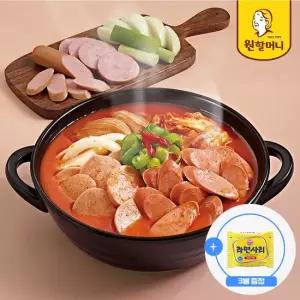쫄깃함 햄 듬뿍 부대찌개 500g 6팩 + 라면사리 110g 3봉