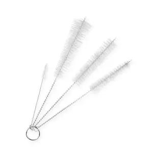 [RIZPICK]젖병 텀블러 빨대세척 유연한 스틸 틈새브러쉬4P LB20