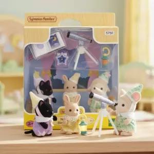 실바니안 패밀리 단짝 아기친구들의 별자리 파자마파티 동물 미니어처 망원경 모형 피규어 인형