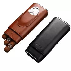 가죽 시가케이스 휴대용 여행 포켓 파우치 담배 보관 케이스