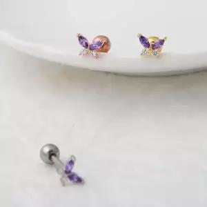 [하프클럽/]패션 피어싱 나비의 꿈 3종 택1 한쪽판매